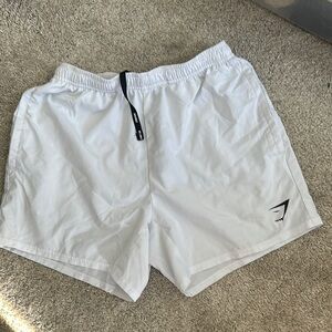Gymshark White Athletic Shorts